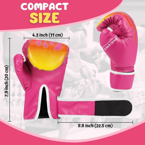 Flexzion Kids Boxing Gloves for 3 to 8 Years, 4 oz Boxing Gloves for Children Sparring Youth Boxing Gloves