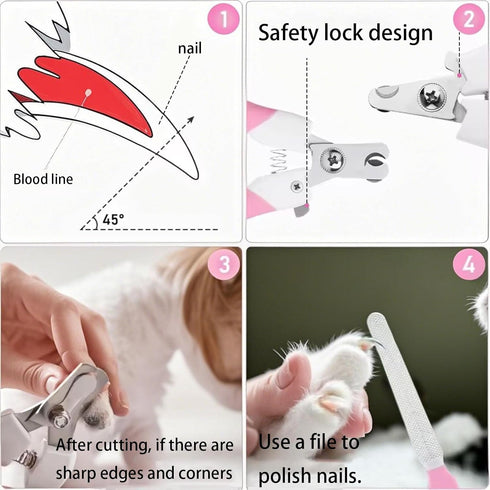 Generic Zoocozy Trimmers, Cat Dog Pets Nail Clippers and Cat Grooming Supplies with Safety Guard, Avoid Overcutting