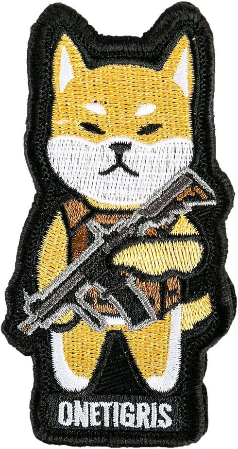 OneTigris K9 Patch Dog Morale Patch for Vest Harness Collar Leash (Shiba Inu)