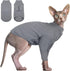 DENTRUN Pullover Shirt for Sphynx Hairless Cats, Breathable Turtleneck Sweater, Adorable Cat's Clothes Vest Pajamas