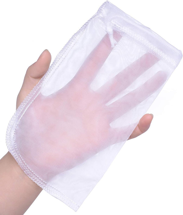 ALEGI 180 Micron Fine Mesh Bag - 8" x 4" Small Resin Filter Media Bags for Fish Tank (4 Pcs)