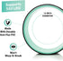URBNFit Yoga Wheel, 12-Inch Roller for Stretching & Flexibility, Durable Materials & Soft Foam Padding