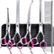 Gimars Professional 4CR Stainless Steel 6 in 1 Grooming Scissors for Dogs