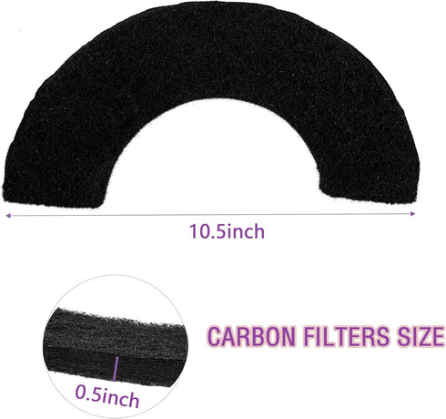 8 Pack Carbon Filters Compatible with Litter Robot 4, Activated Charcoal Cat Litter Box Filters Replacement to Absorb Odors Litter Box Deodorizer Controls Moisture and Keep Home Fresh