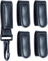 TAFTACFR Duty Belt Keeper with Double Snaps (Set of 4) + 1 Keeper with Strong Metal Key Clip (1 Pack)