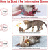 Gigwi Chirping Bird Cat Toy Set - Interactive Motion Activated Toy for Indoor Cats