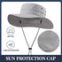 Home Prefer UPF50+ Mens Sun Hat Wide Brim Fishing Hat Sun Protection Hat for Mens Womens Bucket Hat for Beach Gardening Golf