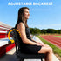 Stadium Seats with Back Support, Padded Bleacher Chairs with Back and Cushion with Shoulder Strap, Portable Folding