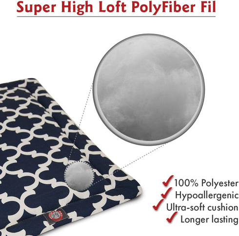 Majestic Pet Products 42" Navy Blue Crate Dog Bed Mat