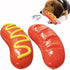 Tough Dog Toys for Large Breed Aggressive Chewers, Durable Indestructible Chew Toy, Hot Dog Dog Toy