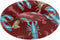 Animal Lobster Print Maroon Pet Dog Bed Anxiety Relief Dog Pillow Bed