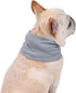 NACOCO 2 Pcs Dog Instant Cooling Scarf - Summer Pet Bandana for Bulldog (Gray, M)