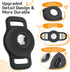 Airtag Dog Collar Holder: 2 Pack Soft Silicone Holder for Pet Dogs Cats Collar, Sturdy Protective Case, Compatible with