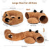 20 3-in-1 Cat Tunnel Bed with Pcs Interactive Toys, DIY Collapsible Plush Cat Tube with Washable Mat, Large Indoor Play