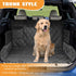 100% 600D (54" 59" Dog Car Seat Cover for Back Seat Waterproof, Long-Lasting and Soft Nonslip Backseat Dog Cover
