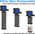 TARARIUM 660GPH Aquarium Filter for 100-300 Gallon Fish Tank, Submersible Water Pump, Turtle Tank Filter
