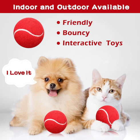 30 Pieces Dog Tennis Balls, Pet Tennis Ball Dog Balls for Training, Mini Tennis Ball Cat Toy for Large Medium Small Dogs