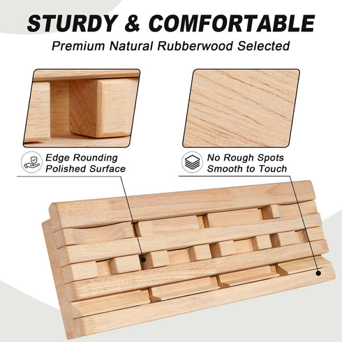 DIY Hangboard Rock Climbing, Wooden Climbing Hang Board as Training Fingerboard with Magnetic Multifunctional Block