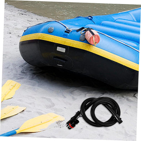 Durable Plastic Kayak Inflator Hose Attachment - Black