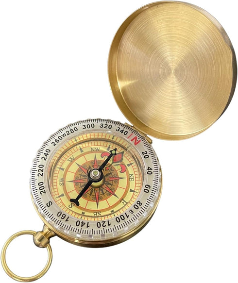 SharpSurvival Glow in The Dark Military Compass - Handheld Lightweight Compass for Hiking and Camping