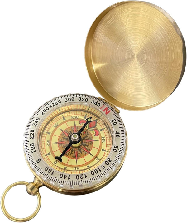 SharpSurvival Glow in The Dark Military Compass - Handheld Lightweight Compass for Hiking and Camping