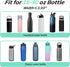 32/40/64/87/128 oz 4 AceTreker Water Bottle Carrier Bag, Neoprene Water Bottle Sleeve with Pocket, Sport Water Holder