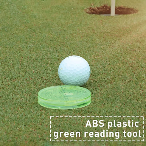 Ujicde Pro Putt Green Reader, Golf Ball Marker, Golf Putting Aid Round Bubble Level High Precision Reader Tool Golf