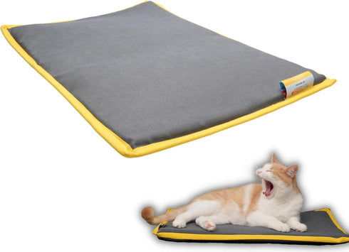 Cooling Heating Mat for Cat & Dog, Small Medium Pet, 5 Layers Microwave Water Repellent No-Electric Thermal Pad,