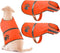 Geyoga 2 Pieces Dog Reflective Vest, Adjustable Safety Pet High Visibility Jacket for Outdoor Activities