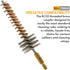10-Pack 7.62mm/.308Cal McJ Tools Cleaning Bronze Chamber Brush - Bristle Bronze Premium Gun Cleaning Brushes