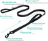 Dog Leash Heavy Duty with 2 Handles, Padded Traffic Handle for Extra Control, 6ft Long - Black Blue