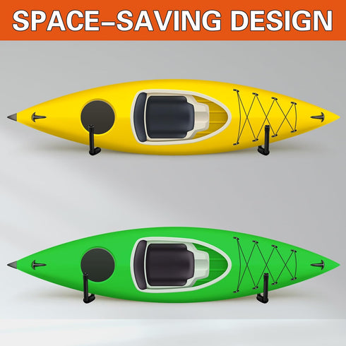 15Inch JaGely Wall Mount Kayak Storage Rack Garage Storage Heavy Duty Hooks Canoe Hanger Hooks Jumbo Arm Kayak Rack