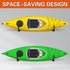 JaGely 8 Pcs Wall Mount Kayak Storage Rack, Heavy Duty Hooks for Canoe, Paddle Board, Bicycle & More