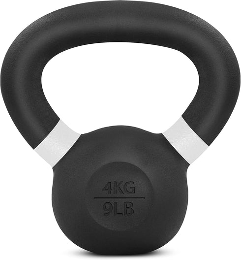 Yes4All Kettlebell Weights, Cast Iron, Powder Coated for Strength Training