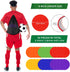 ZIECE 9inch 10inch 12/18/24/36 Poly Spots Spot Markers for Gym Floor Pcs Flat Cones Non-Slip Rubber Floor Dots Circles