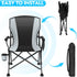 450 LBS Oversized Folding Camping Chair for Adults, Supports Camping Chairs, Heavy Duty Camping Chair with Side