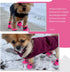 Dog Shoes for Hot Pavement, Anti-Slip Sole Summer Booties with Reflective Straps for Small Medium Dogs 4PCS Pink