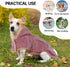 Dog Bathrobe - Microfibre Drying Coat, Super Absorbent Towel with Magic Sticker & Belly Strap for Dogs