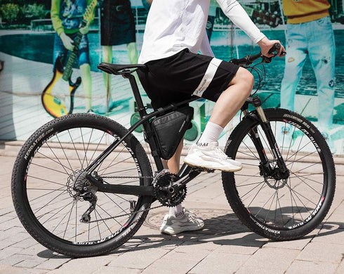 ROCKBROS Bike Triangle Frame Bag, 1.5L with Two Side Pockets