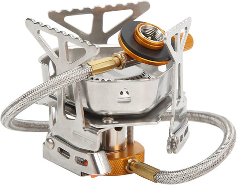 Portable Backpacking Stove, Foldable Windproof Outdoor Camping Stove, Honeycomb Hot Pot, Propane Burner
