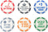 Golf Ball Marker Set, Poker Chip Edition - Great Novelty Golf Gift