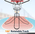 180 3 18" GADFISH Basketball Rebounder, Rotatable Basketball Return Attachment with Stable Large Hooks, Heavy Duty