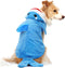 NACOCO Pet Shark Costume Clothes - Cute Christmas Dog Apparel for Large Dogs, Fall and Winter (Blue, 4XL)
