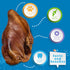 Jack&Pup Extra Thick Whole Pig Ears for Dogs - Premium Natural Pork Chews, 10 Pack, Excellent Rawhide Alternative