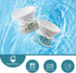 TAMAYKIM Tilted Ceramic Elevated Cat Bowls, Set of 2 Raised Food & Water Bowls for Cats and Puppies, Cyan & Grey
