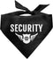 Security Dog Bandana, Black Pet Dog Scarf Accessories, Funny Cute Triangle Scarf for Small Medium Large Dogs