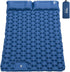 HiiPeak Inflatable Double Camping Mat, Ultralight Sleeping Air Pad with Foot Pump & Pillow for 2 Person