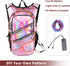 Hydration Backpack with Cool Lights, 2L Water Bladder, Lightweight Bag for Running, Hiking, Climbing