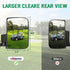 No Drilling Universal Golf Cart Side Mirrors, Fit EZGO, Club Car, Yamaha, ICON, Star, Zone - Large HD Folding Mirrors