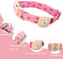 Lionheart Glory Airtag Dog Collar, Valentine's Day Heavy-Duty Collar for Large Dogs, Adjustable Pink